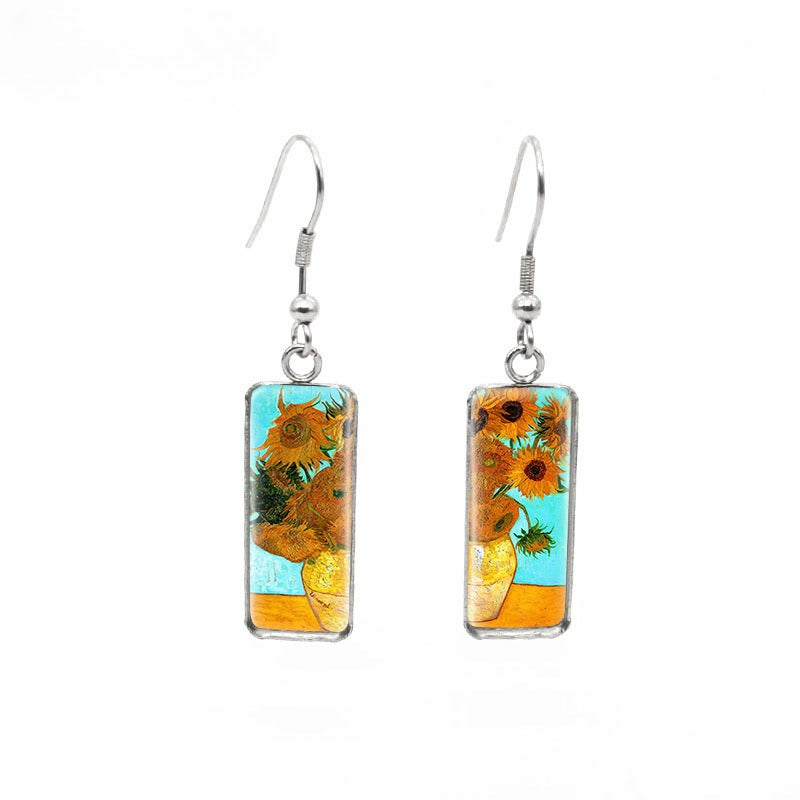 Van Gogh Painting Starry Earrings