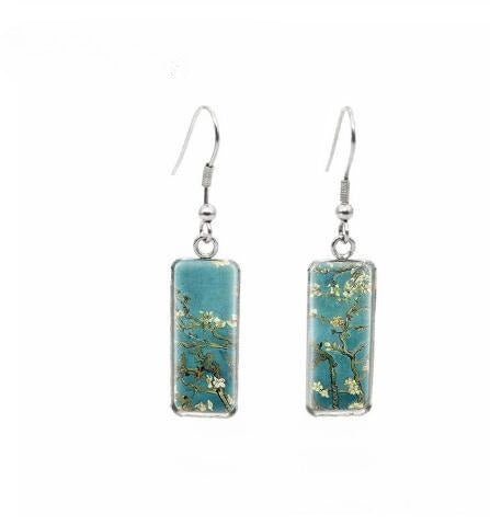Van Gogh Painting Starry Earrings