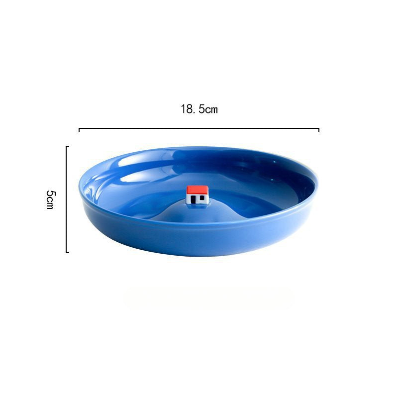 Creative Submerged House Soup Plate