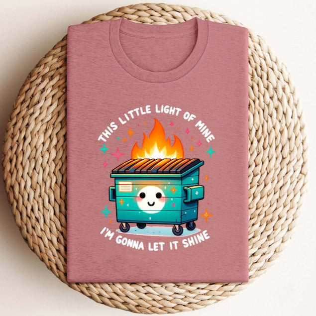 Emotional Dumpster Fire Printed T-Shirt