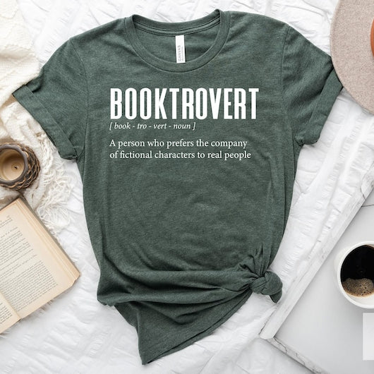 Booktrovert Definition Print Unisex T-shirt