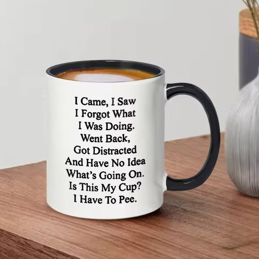 Creative Funny Letter Print Mug