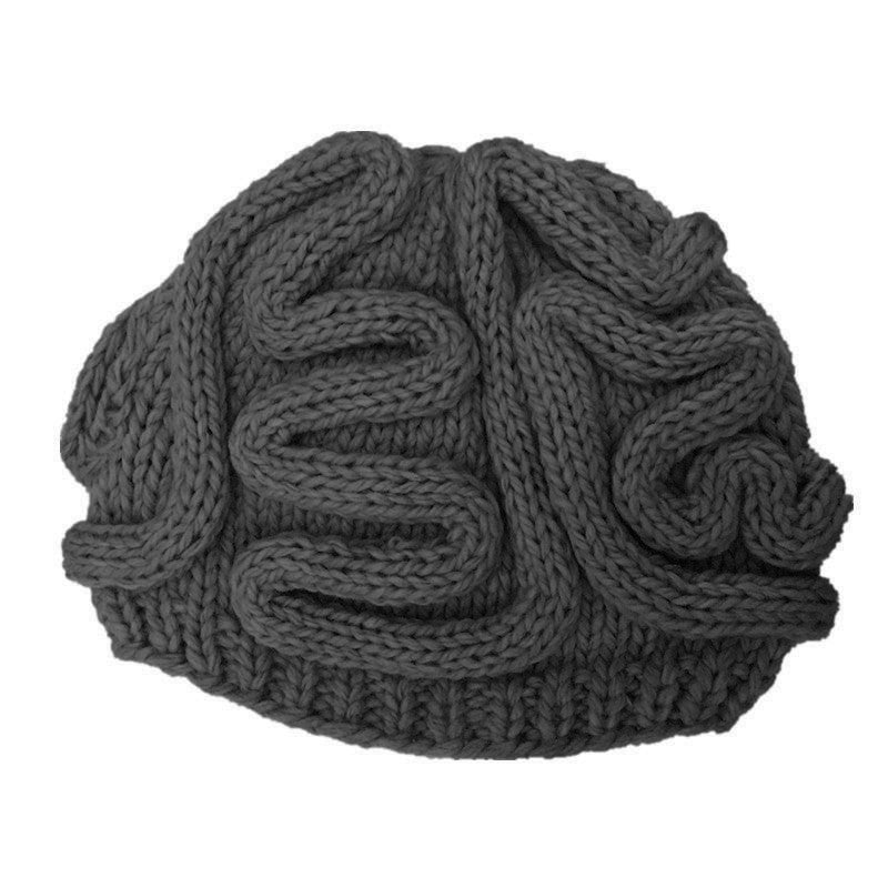 Spoof Knitted Brain Hat
