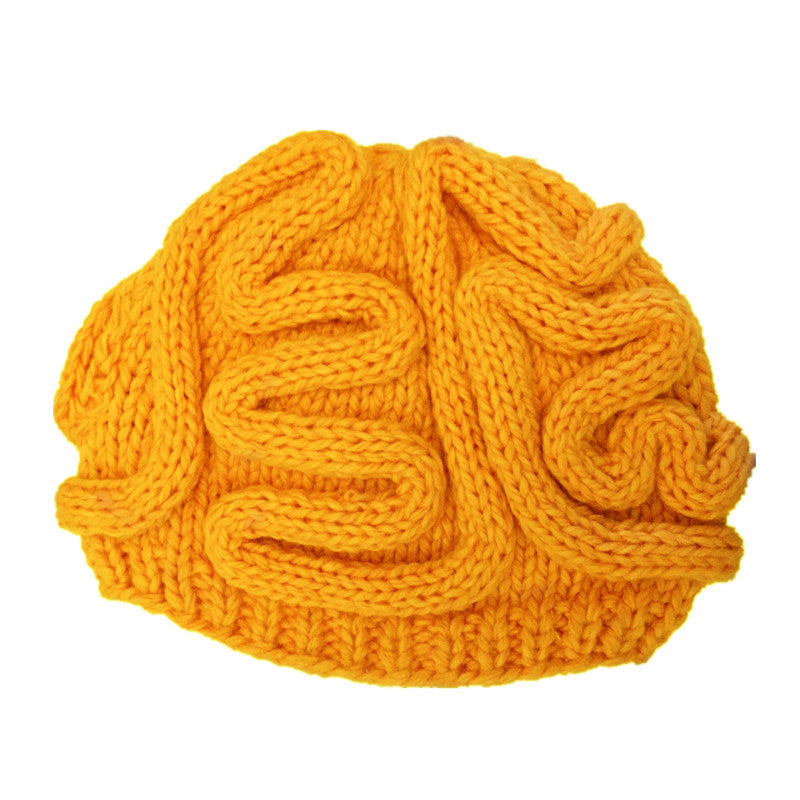 Spoof Knitted Brain Hat