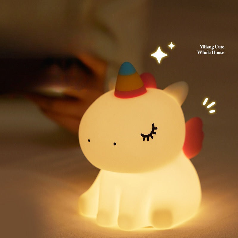 Cute Animal Silicone Pat Night Light