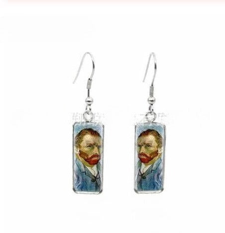 Van Gogh Painting Starry Earrings