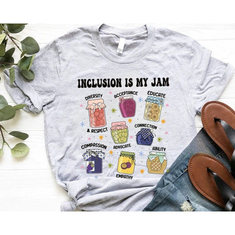 Inclusion Is My Jam Graphic Printed T-Shirt