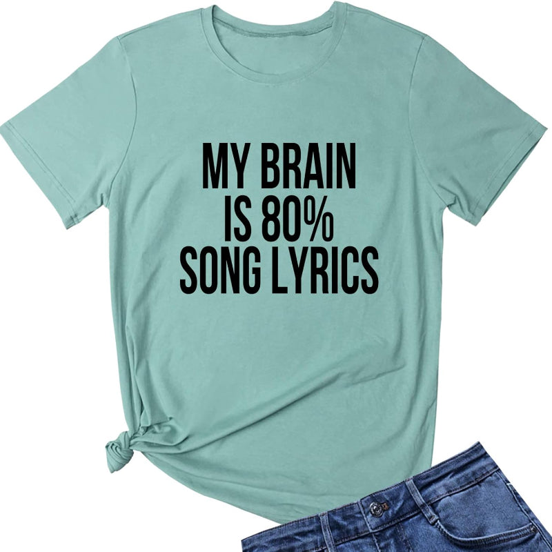 Cute Letter Graphic Print T-Shirt