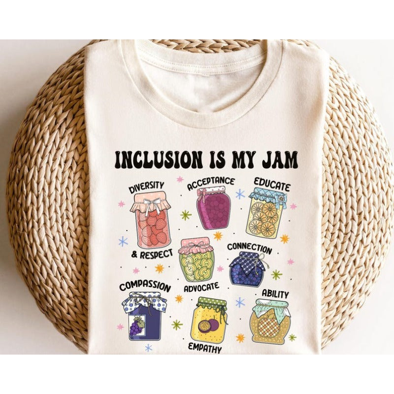 Inclusion Is My Jam Graphic Printed T-Shirt