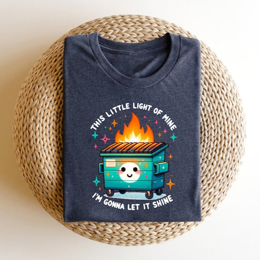 Emotional Dumpster Fire Printed T-Shirt