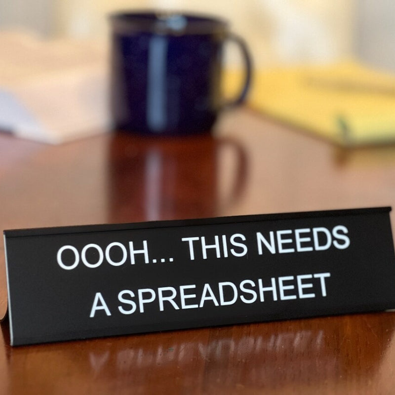 Sarcastic Acrylic Office Desk Signs