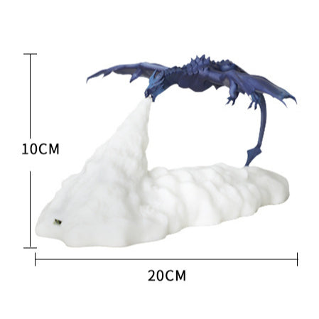 3D Printed Fire Breathing Dragon Accent Lamp