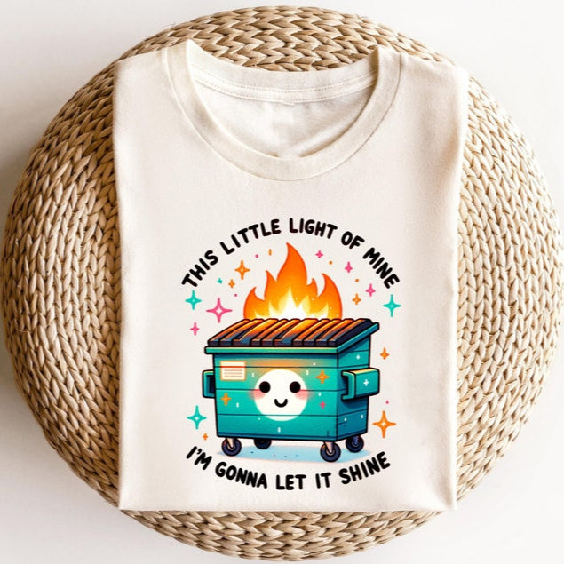 Emotional Dumpster Fire Printed T-Shirt