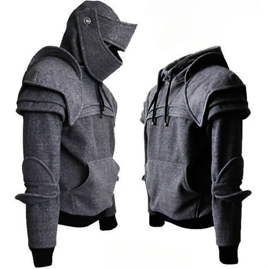 Warm Medieval Cosplay Knight Armour Hoodie