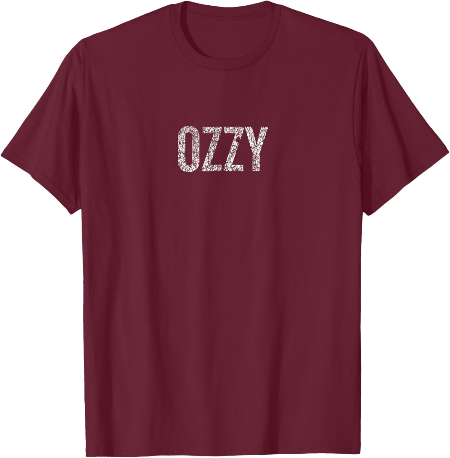 Unisex OZZY Letter Print Short Sleeve T-Shirt