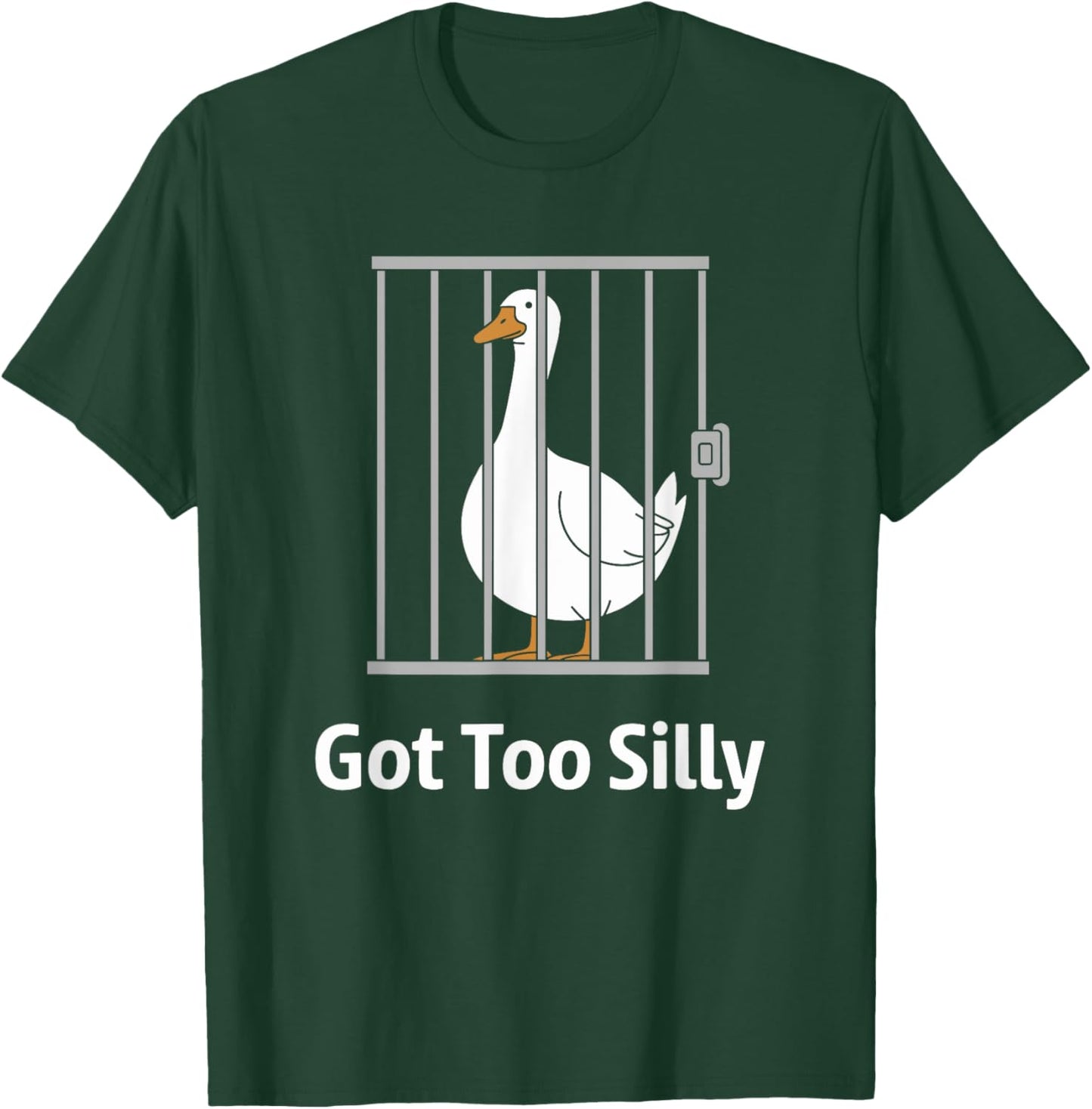 Got Too Silly Funny Goose Graphic T-Shirt