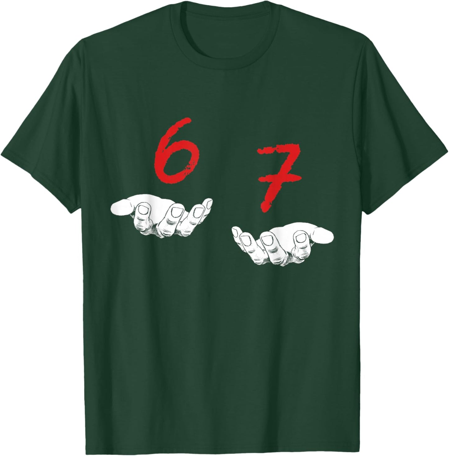 Funny Hands Six Seven Meme T-Shirt