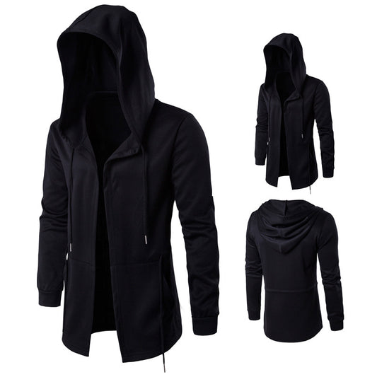 Men's Medium Long Wizard Cape Hooded Coat