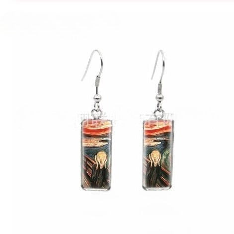 Van Gogh Painting Starry Earrings