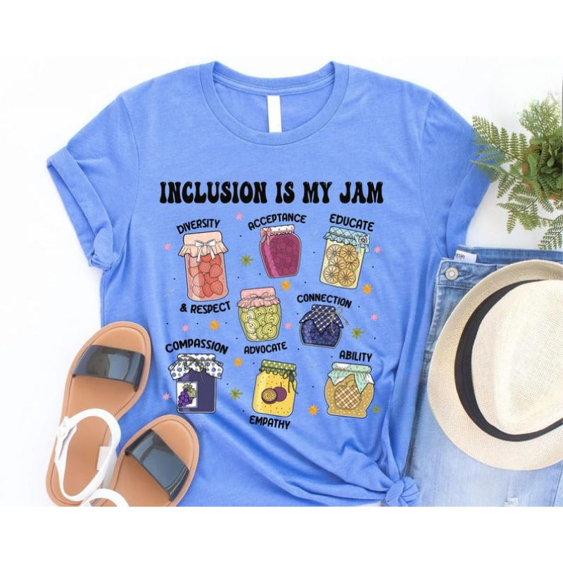Inclusion Is My Jam Graphic Printed T-Shirt