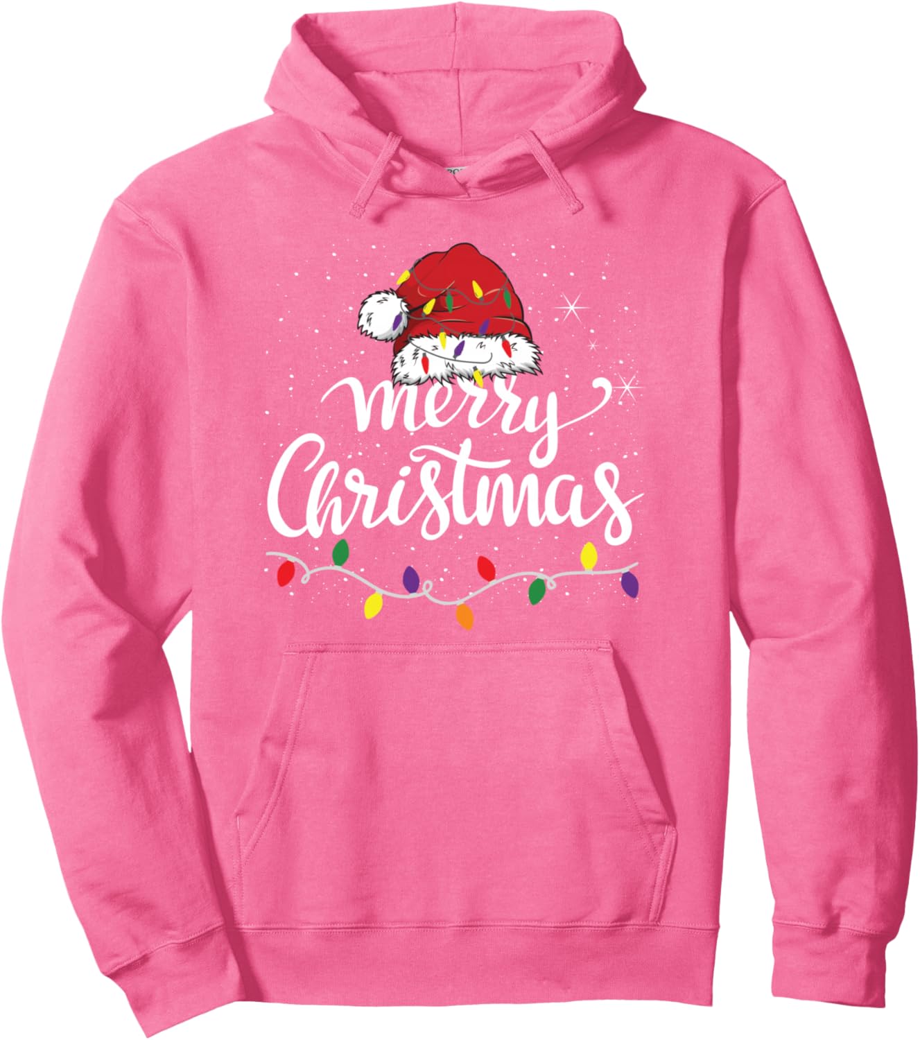 Merry Christmas Lights Pullover Hoodie
