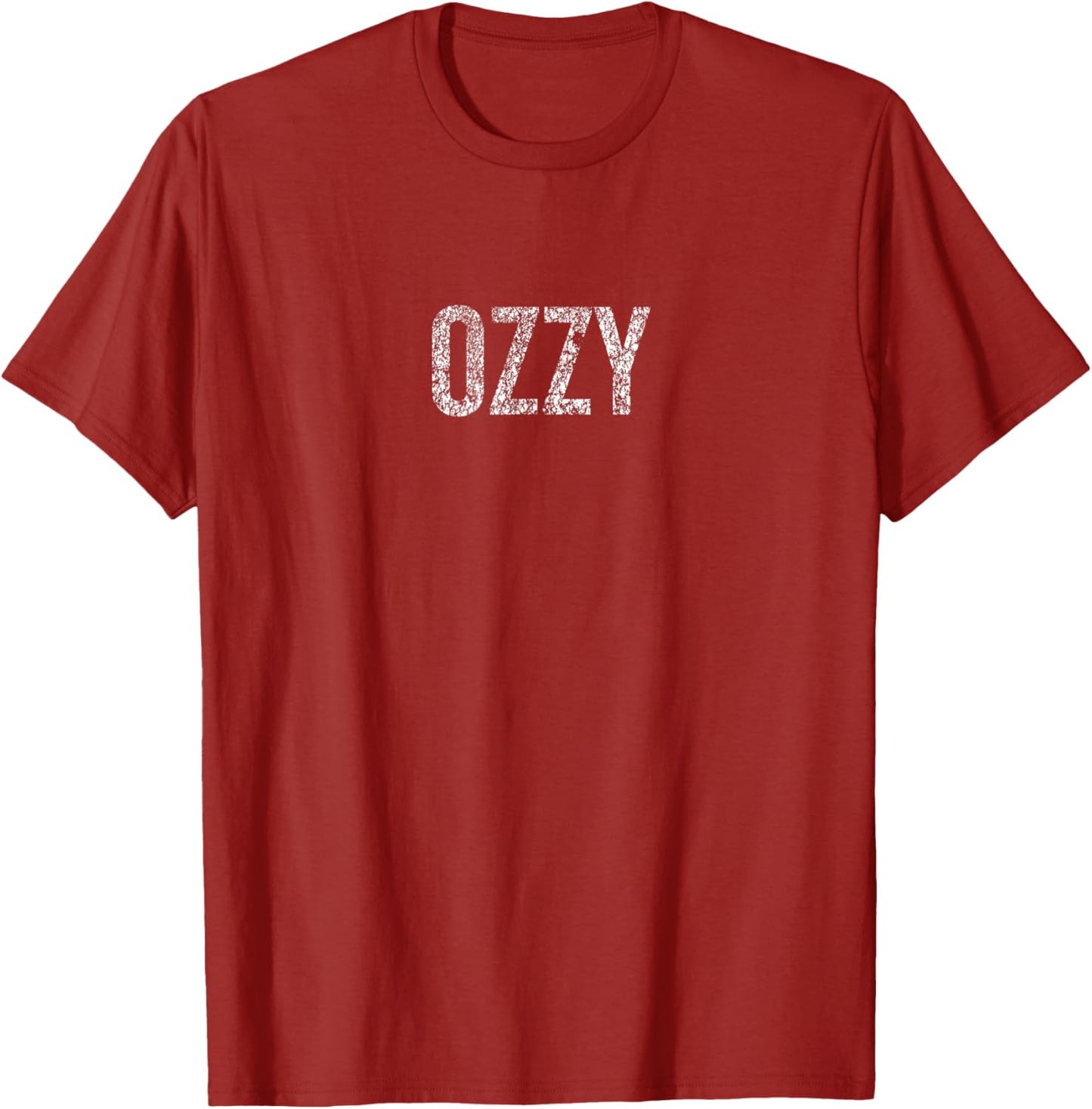 Unisex OZZY Letter Print Short Sleeve T-Shirt