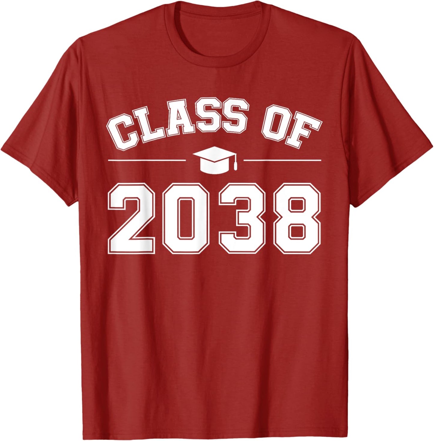 Class of 2038 Graduation Printed T-Shirt