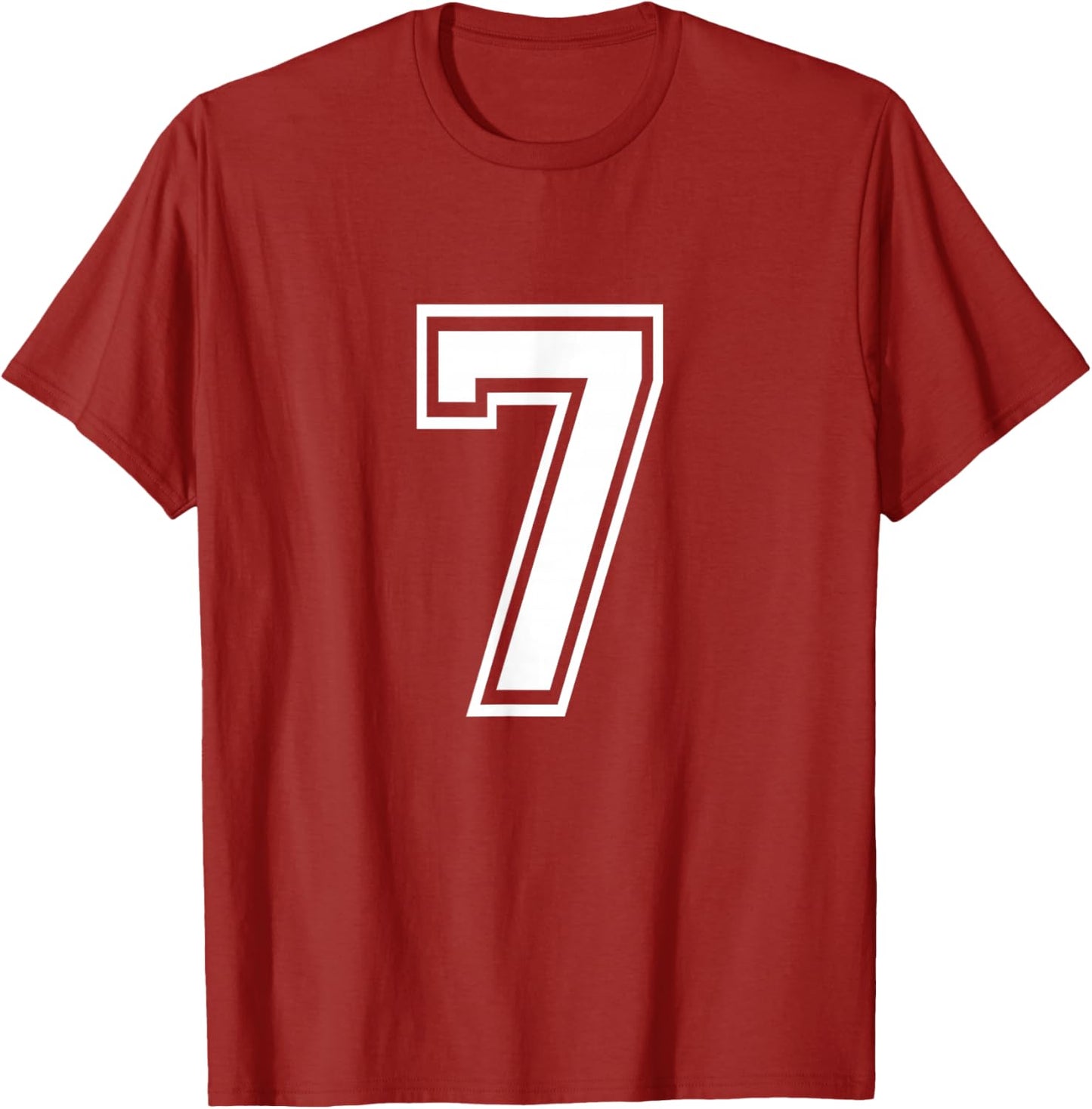 Number 7 Sports Crew Neck T-Shirt