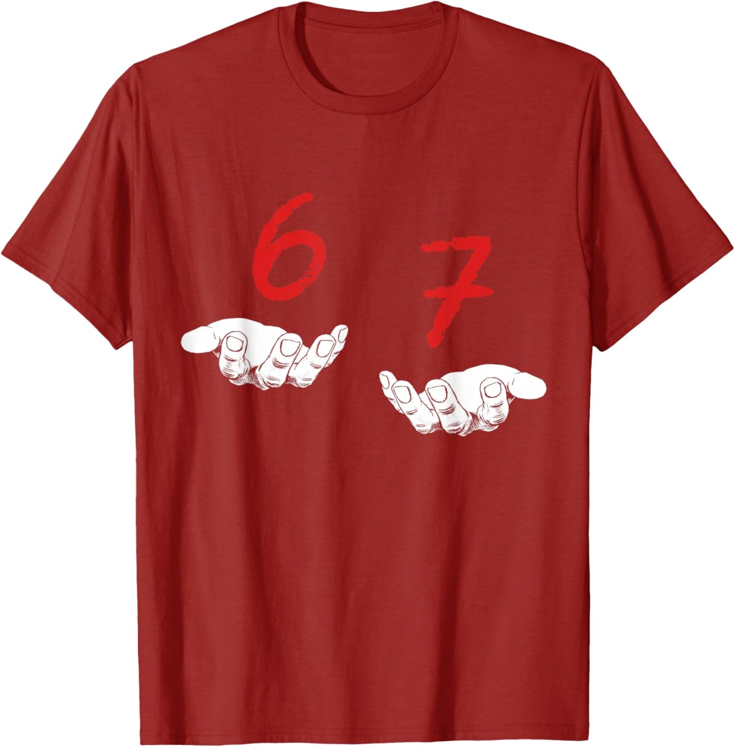 Funny Hands Six Seven Meme T-Shirt