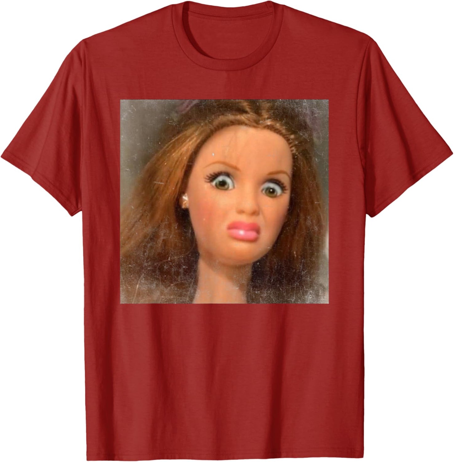 Funny Disgusting Doll Face Meme T-Shirt