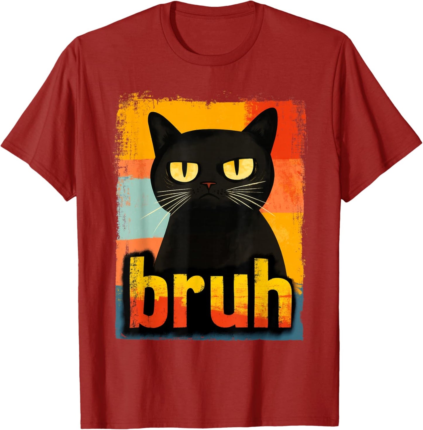Funny Cat Bruh Meme Graphic T-Shirt