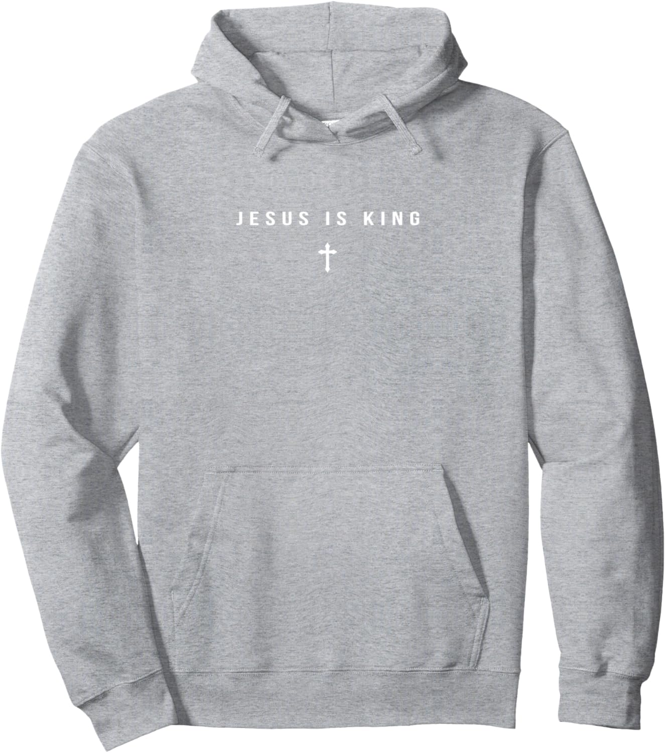 Jesus Is King Cross Print Pullover Hoodie