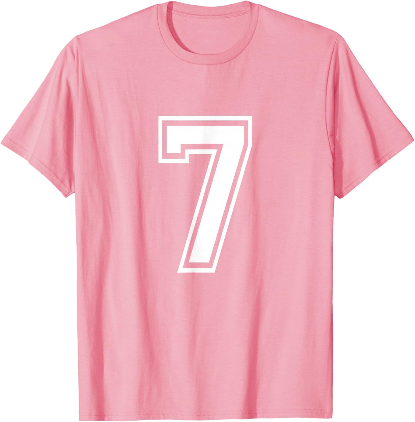 Number 7 Sports Crew Neck T-Shirt