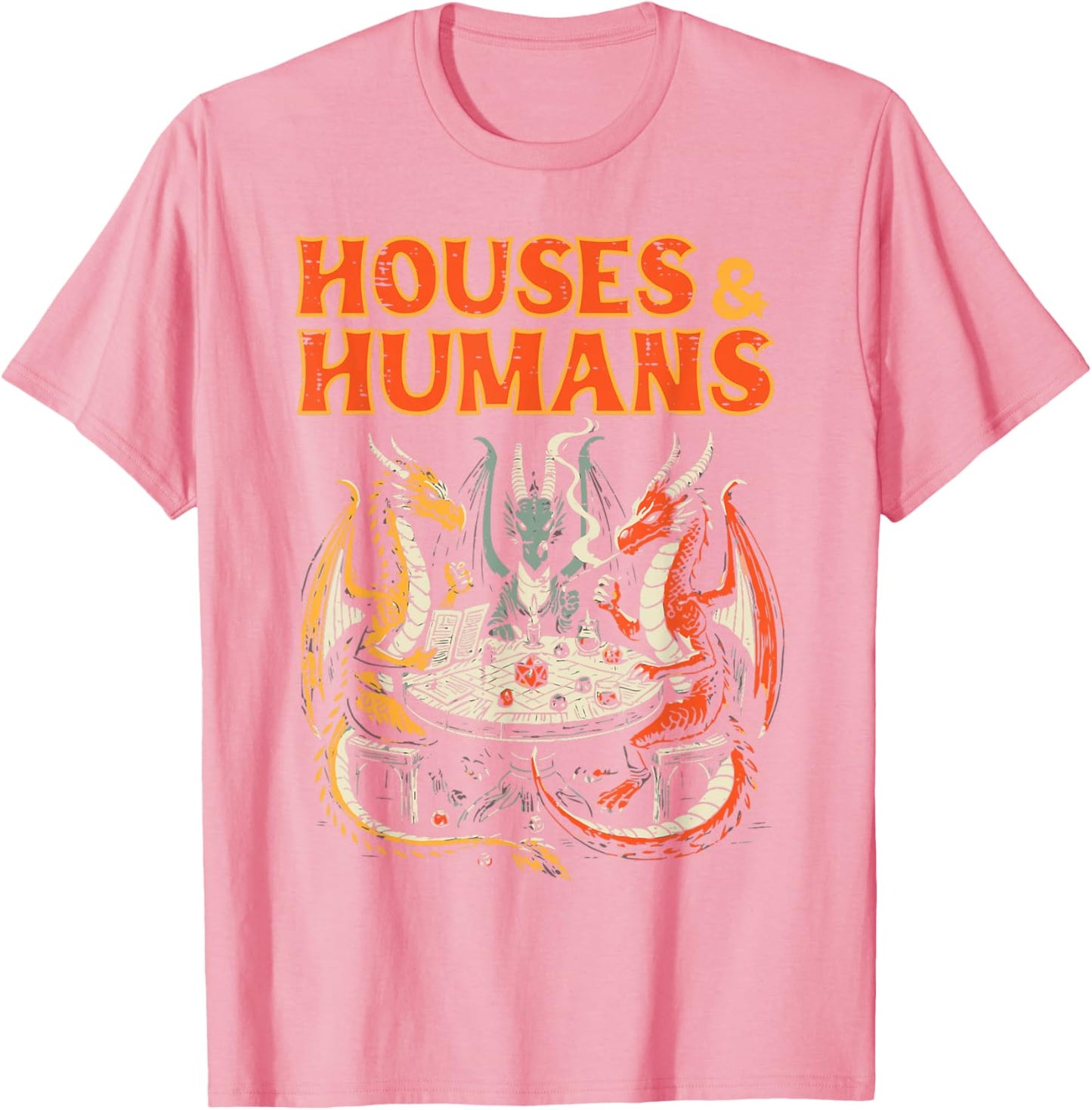 Gaming Houses Humans Funny Graphic T-Shirt