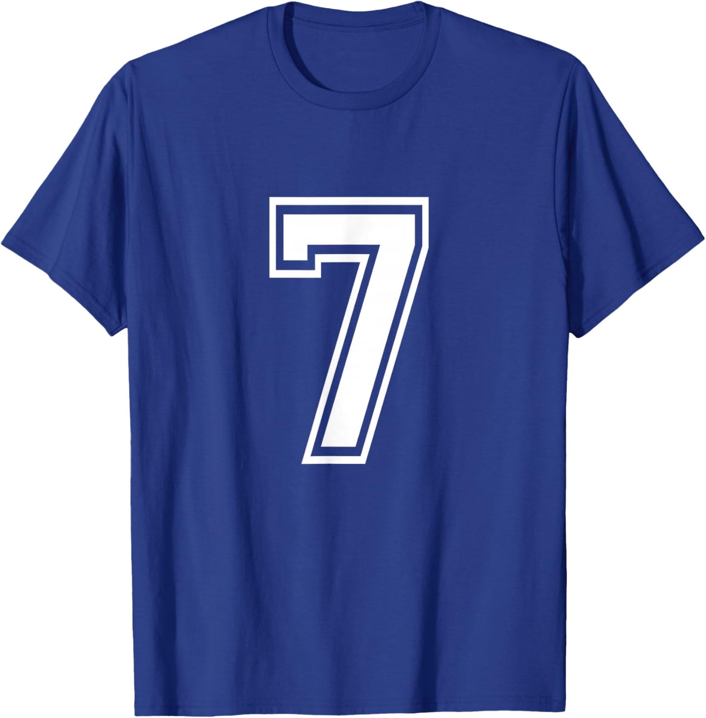 Number 7 Sports Crew Neck T-Shirt
