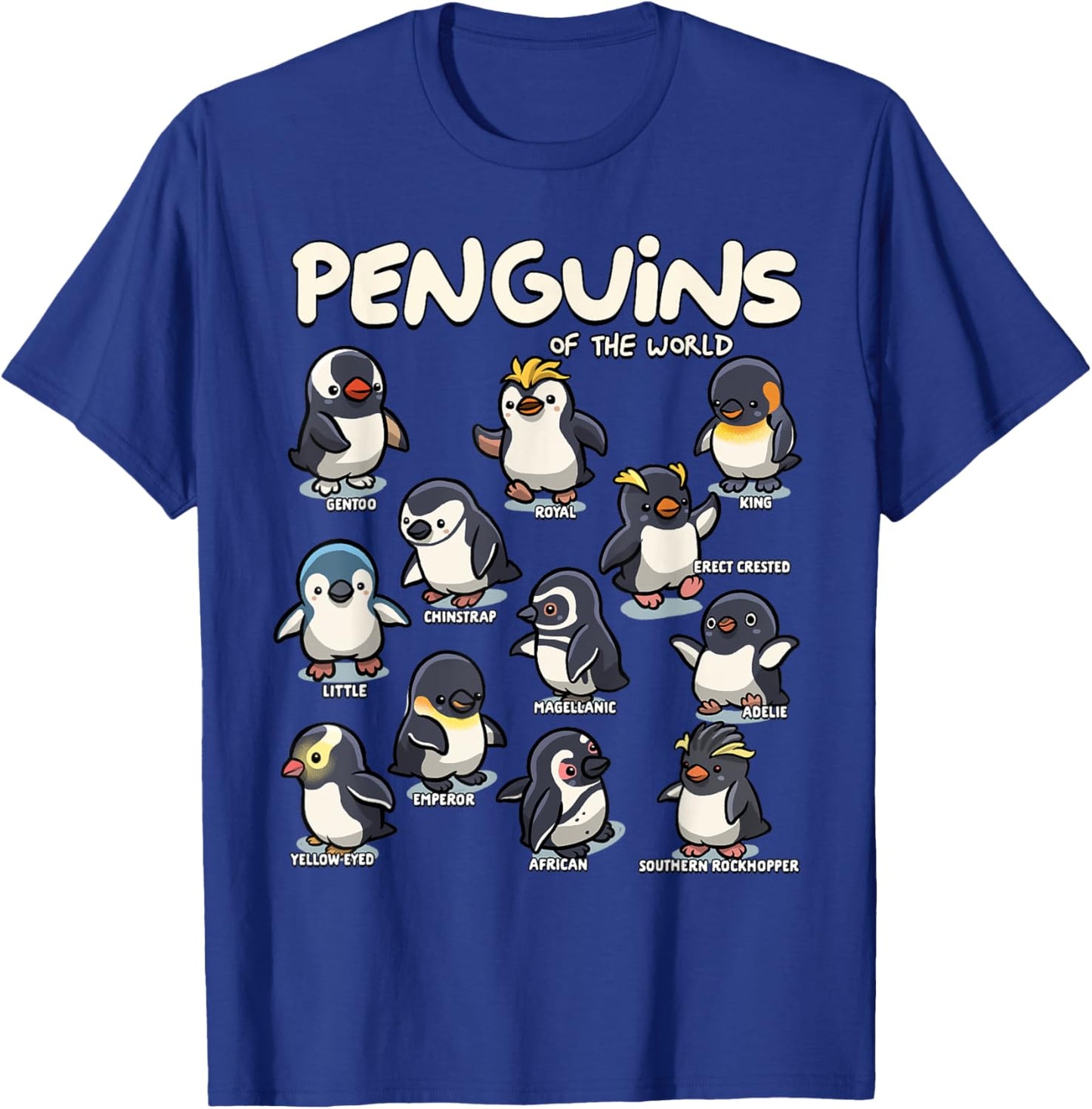 Penguin Animals of The World Graphic T-Shirt