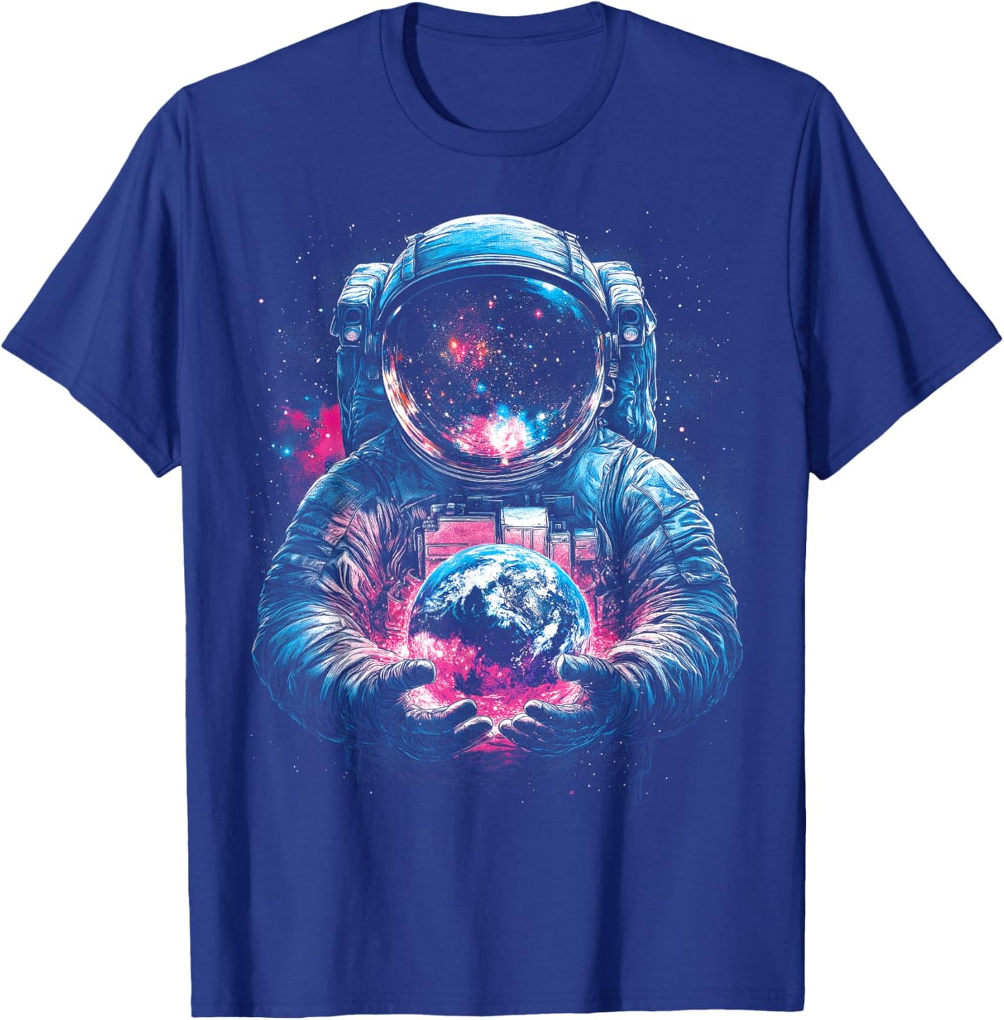 Astronaut Planet Earth Galaxy Graphic T-Shirt