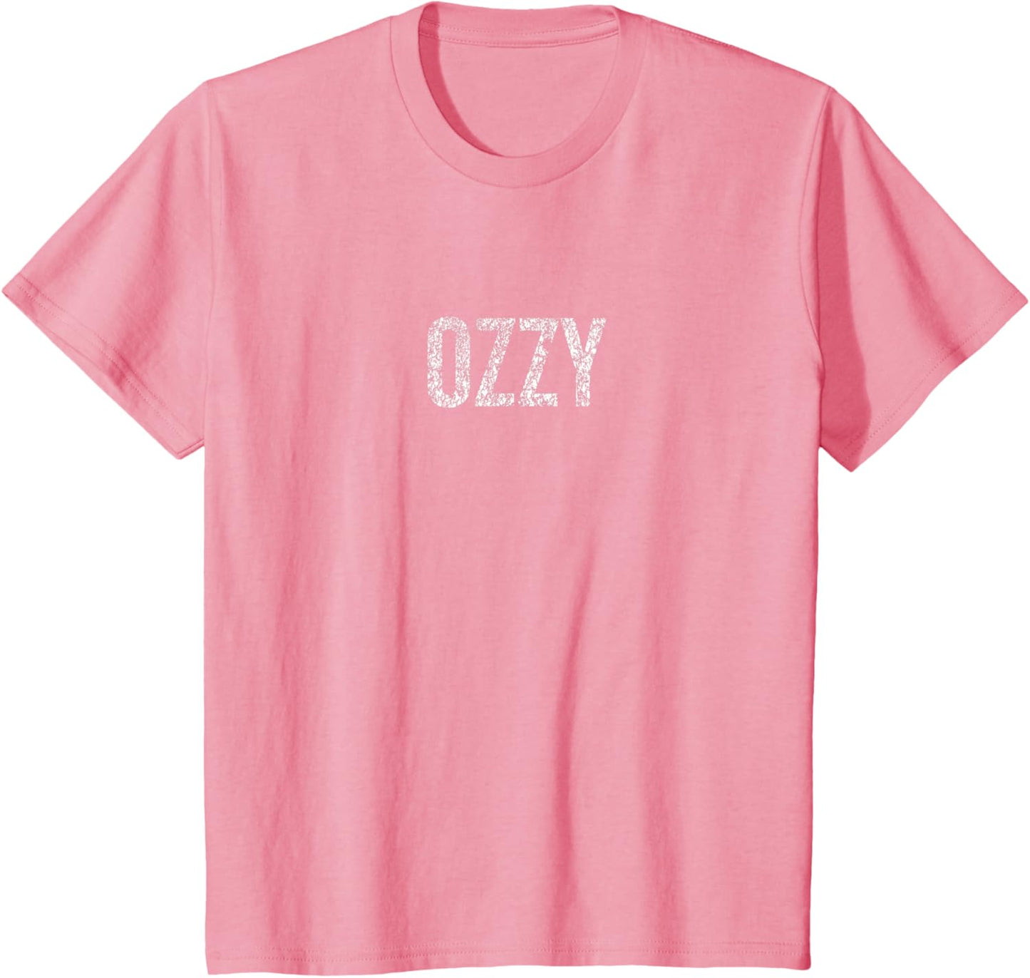 Unisex OZZY Letter Print Short Sleeve T-Shirt
