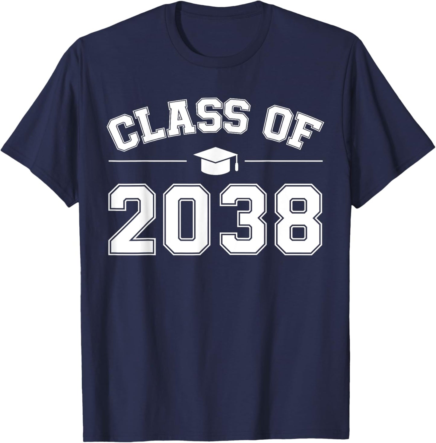 Class of 2038 Graduation Printed T-Shirt