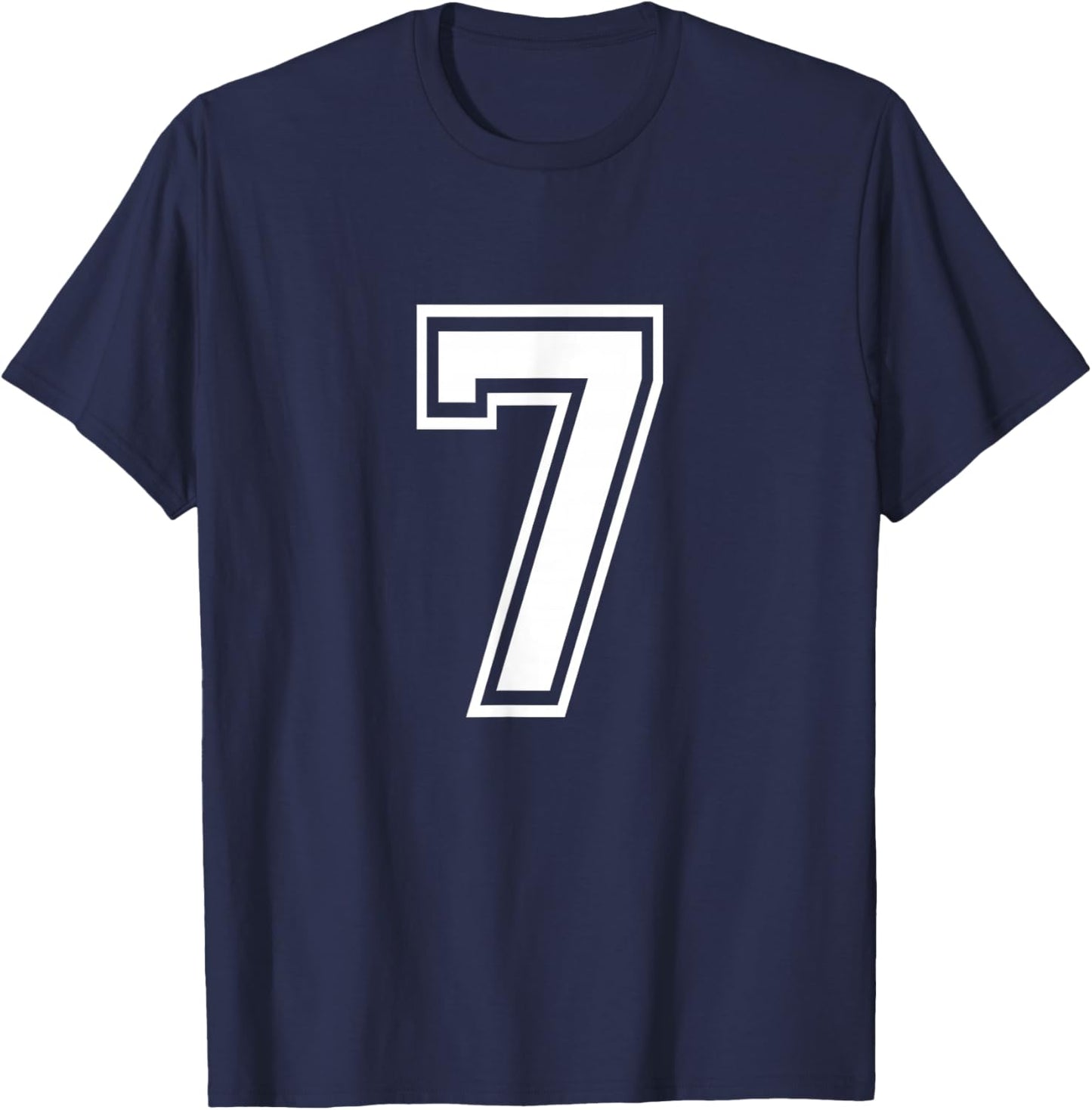 Number 7 Sports Crew Neck T-Shirt