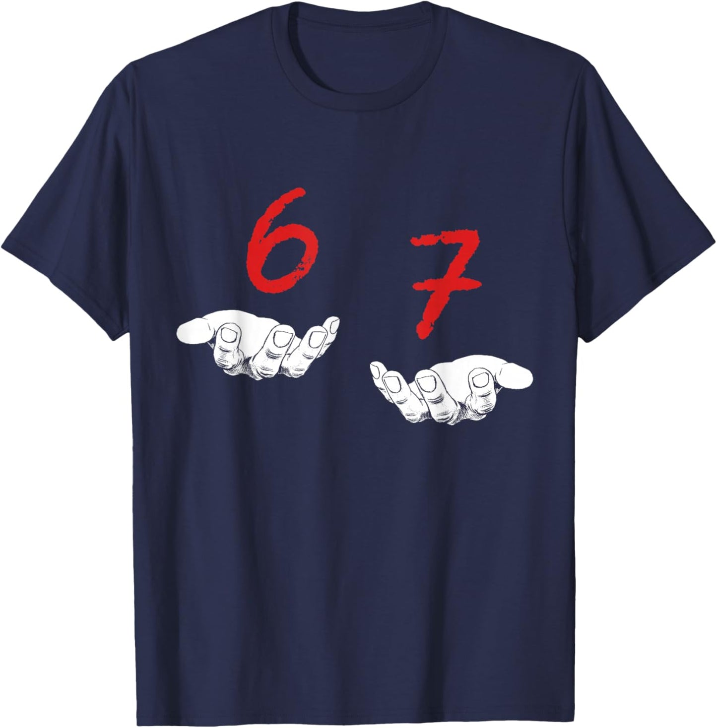 Funny Hands Six Seven Meme T-Shirt
