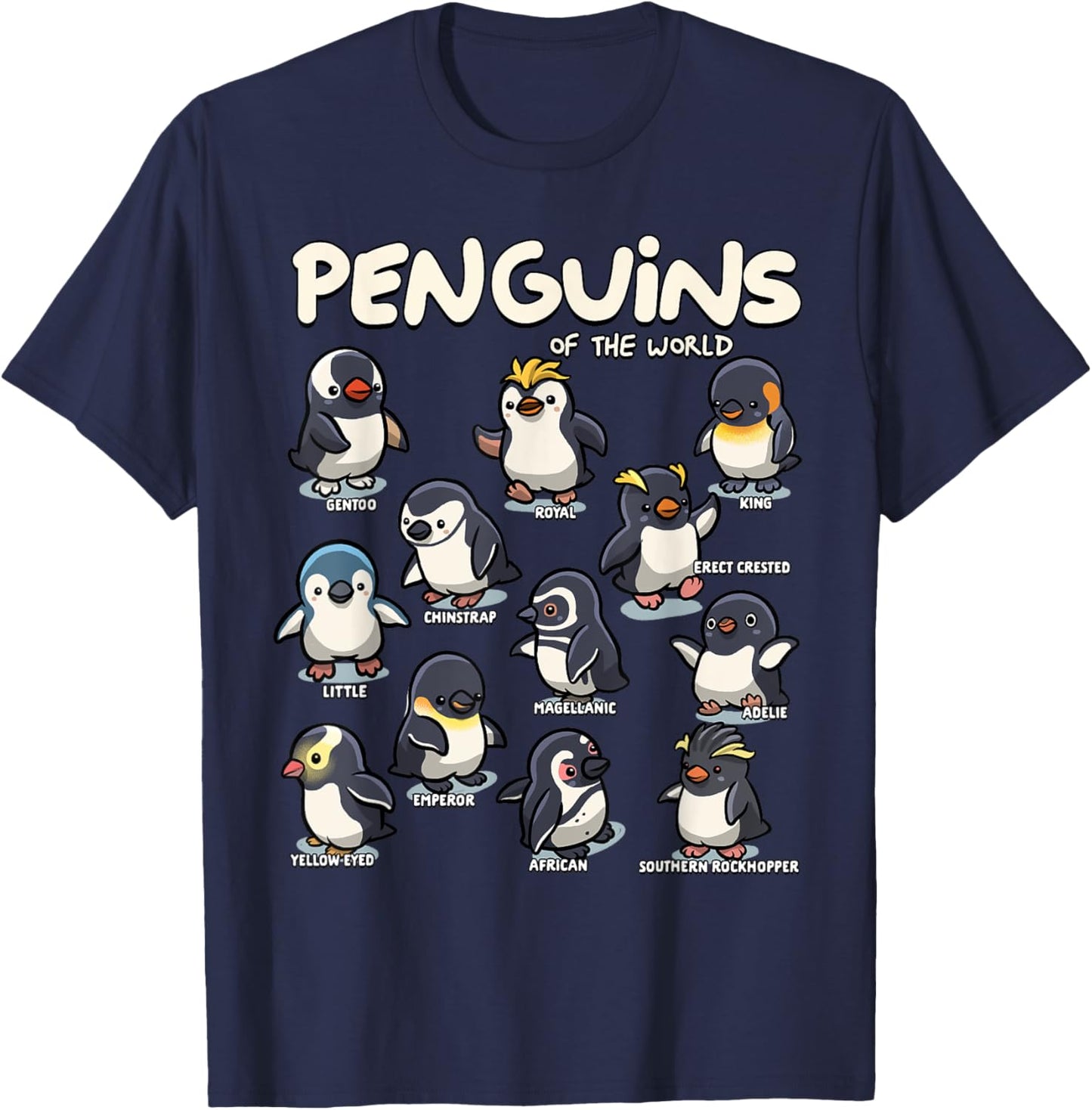 Penguin Animals of The World Graphic T-Shirt