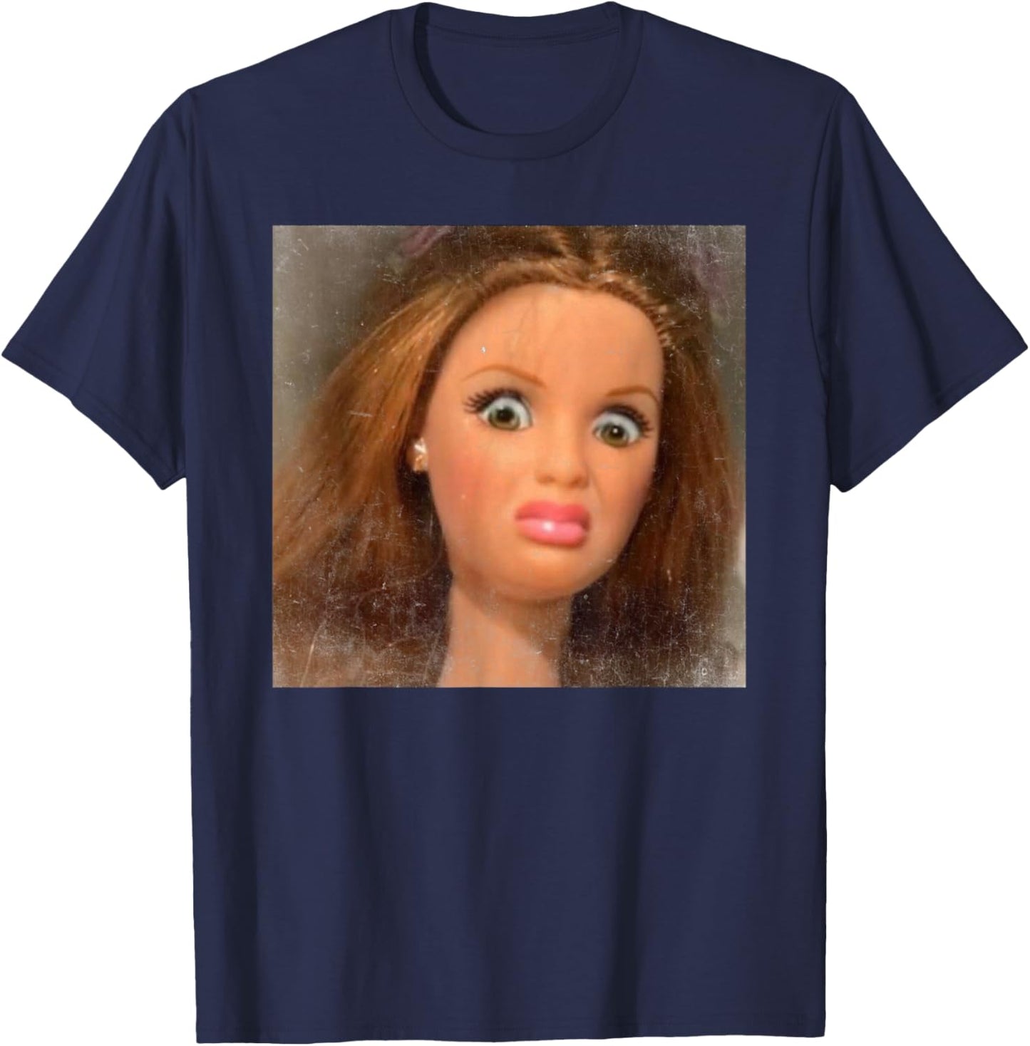 Funny Disgusting Doll Face Meme T-Shirt