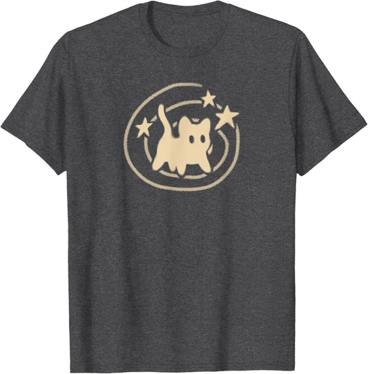 Scary Cat Is Under Starry Tail T-Shirt