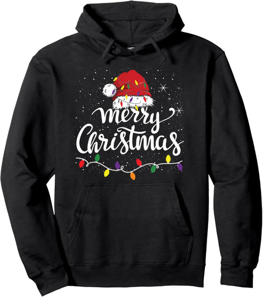 Merry Christmas Lights Pullover Hoodie