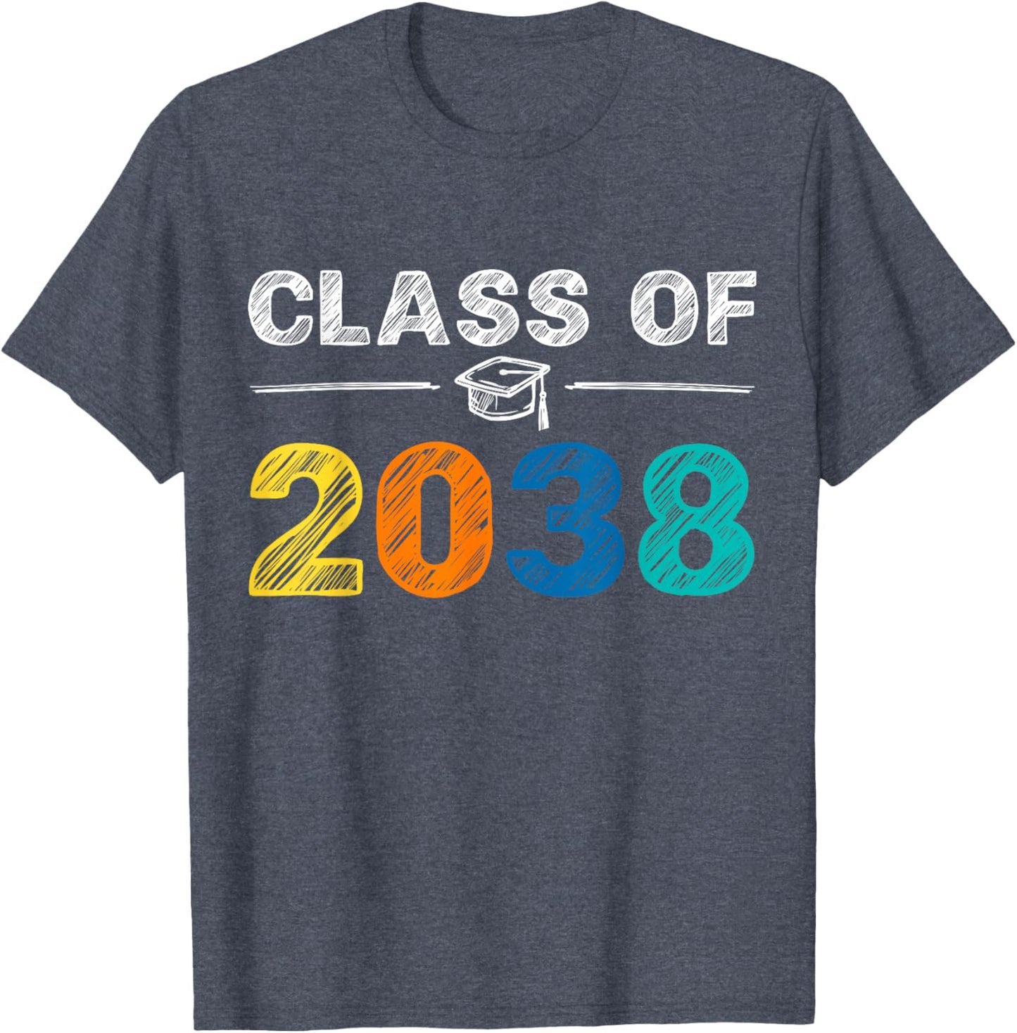 Class of 2038 First Day of School Graduation T-Shirt