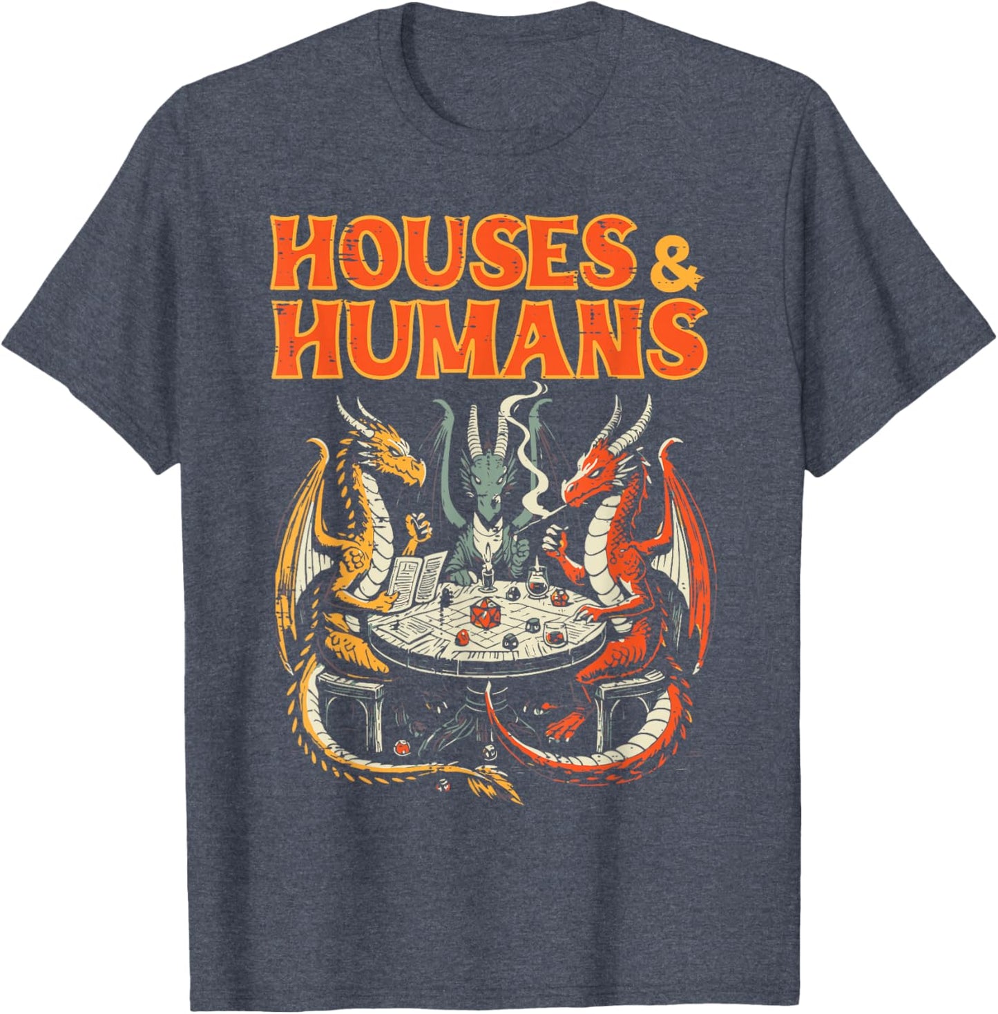 Gaming Houses Humans Funny Graphic T-Shirt