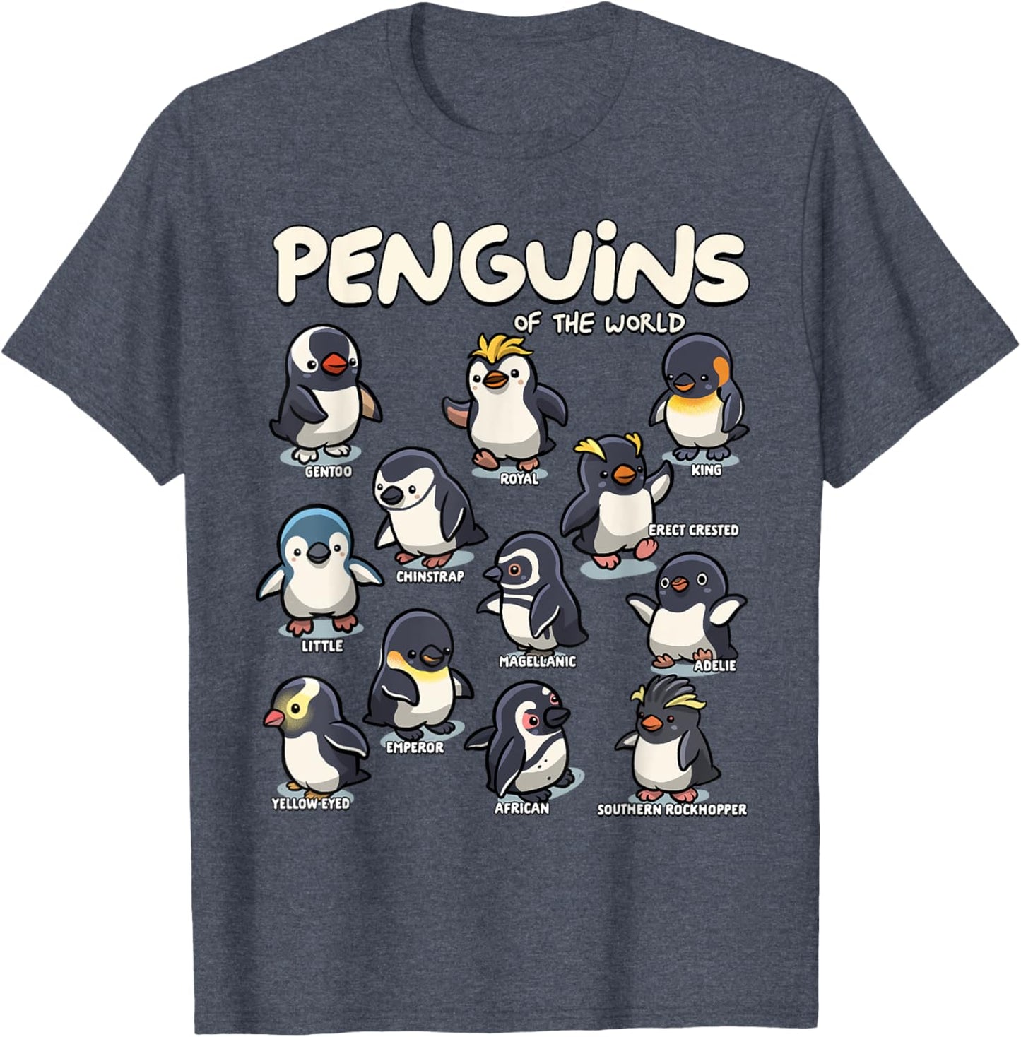 Penguin Animals of The World Graphic T-Shirt