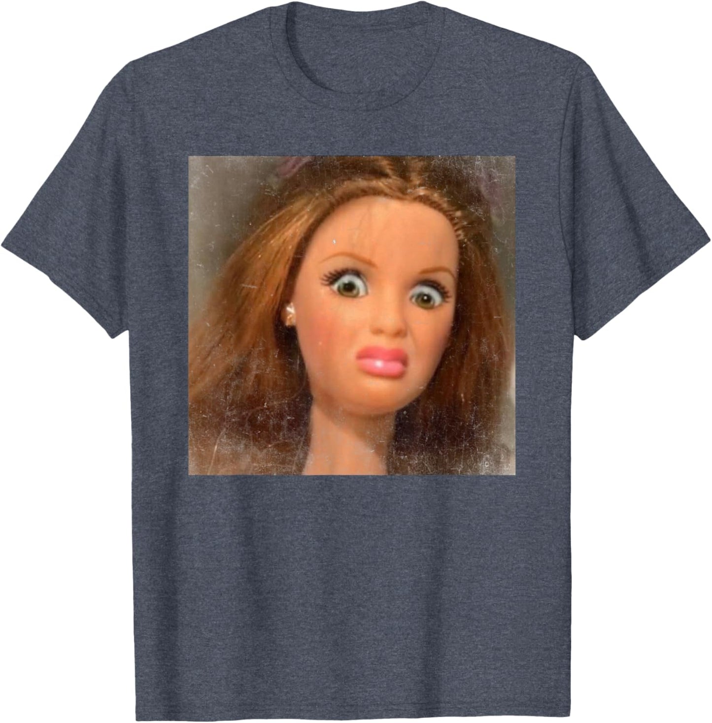 Funny Disgusting Doll Face Meme T-Shirt
