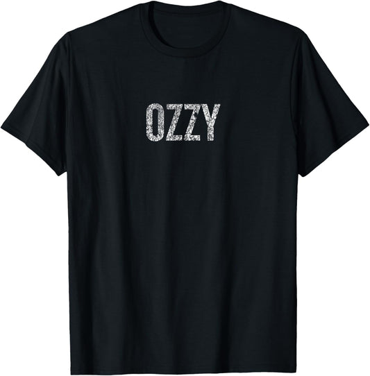 Unisex OZZY Letter Print Short Sleeve T-Shirt